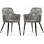 MX Sofa Venz chair, color Light gray (set of 2 chairs)