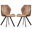 MX Sofa Dining room chair Alicia - Cognac (set of 2 chairs)