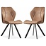 MX Sofa Dining room chair Alicia - Cognac (set of 2 chairs)