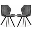 MX Sofa Dining room chair Alicia - Steel (set of 2 chairs)