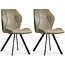 MX Sofa Dining room chair Alicia - Pebble (set of 2 chairs)