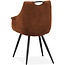 MX Sofa Krzesło do jadalni Ayla - Cognac (zestaw 2 krzeseł)