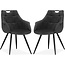 MX Sofa Dining room chair Ayla - Anthracite (set of 2 chairs)