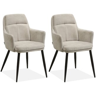MX Sofa Krzesło do jadalni Donna - Toffee (zestaw 2 krzeseł)