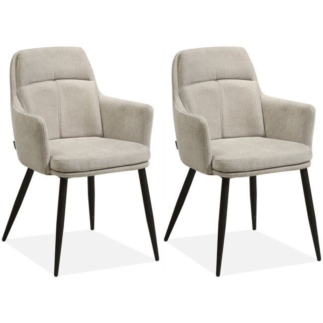 MX Sofa Krzesło do jadalni Donna - Toffee (komplet 2 krzeseł)