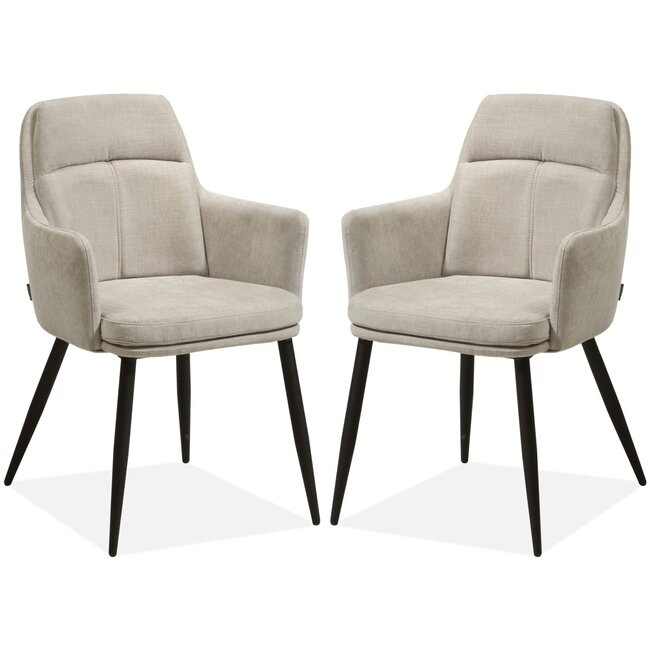 MX Sofa Esszimmerstuhl Donna - Toffee (2er-Set)