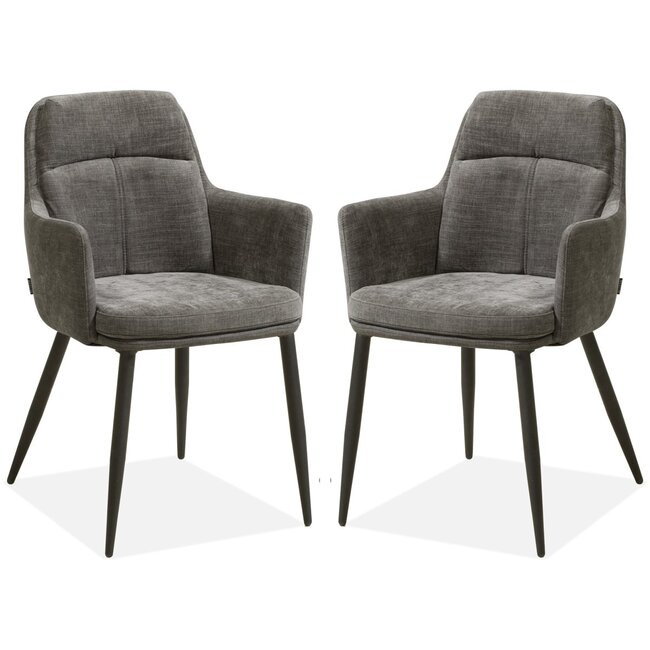 MX Sofa Eetkamerstoel Donna - Ash (set van 2 stoelen)
