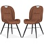 MX Sofa Dining room chair Shelton - Cognac (set of 2 chairs)