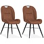 MX Sofa Esszimmerstuhl Shelton - Cognac (2er-Set)