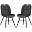 MX Sofa Shelton Esszimmerstuhl - Anthrazit (2er-Set)