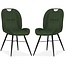 MX Sofa Dining room chair Shelton - Moss (set of 2 chairs)