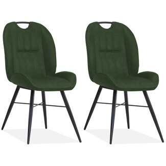 MX Sofa Eetkamerstoel Shelton - Moss (set van 2 stoelen)