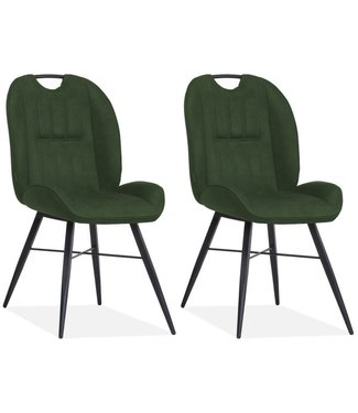 MX Sofa Dining room chair Shelton - Moss (set of 2 chairs)