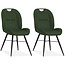 MX Sofa Dining room chair Shelton - Moss (set of 2 chairs)