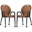 MX Sofa Chair Frizz - Cognac (set of 2 pieces)