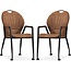 MX Sofa Chair Frizz - Cognac (set of 2 pieces)
