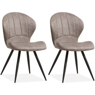 MX Sofa Dining room chair Magic - Pebble (set of 2 pieces)