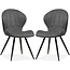 MX Sofa Eetkamerstoel Magic - Steel (set van 2 stuks)