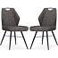 MX Sofa Dining room chair Torro luxor color: Anthracite (set of 2 chairs)