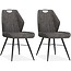 MX Sofa Dining room chair Torro luxor color: Anthracite (set of 2 chairs)