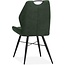 MX Sofa Chaise de salle à manger Torro luxor couleur : Vert mousse (lot de 2 chaises)