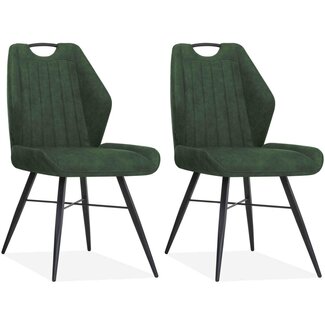 MX Sofa Dining room chair Torro - Moss green (set of 2 chairs)