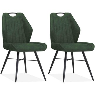 MX Sofa Torro Dining Chair - Moss Green (Set of 2 Chairs)