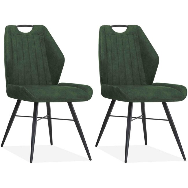 MX Sofa Krzesło do jadalni Torro luxor kolor: zieleń mchu (zestaw 2 krzeseł)
