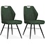 MX Sofa Dining room chair Torro luxor color: Moss green (set of 2 chairs)