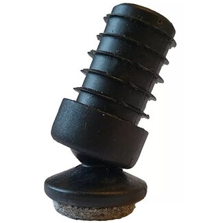 Plug-in felt cap with ball joint