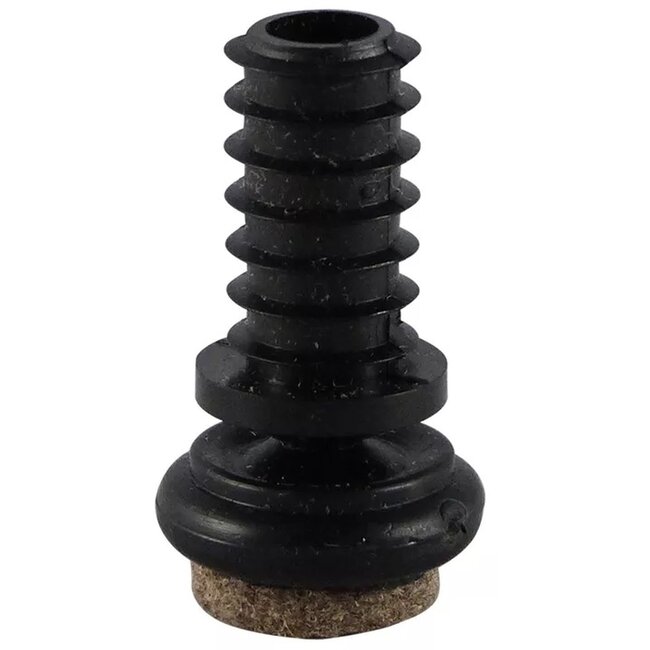 Plug-in felt cap with ball joint