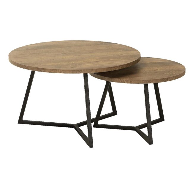 Lamulux Stolik kawowy Torino (zestaw 2 stolików)