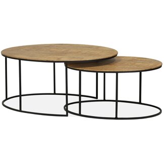 Lamulux Coffee table Tauro (set of 2 oval tables)