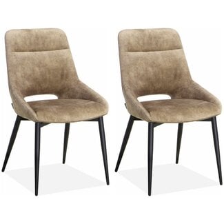 MX Sofa Dining room chair Chili - Sand (set of 2 chairs)