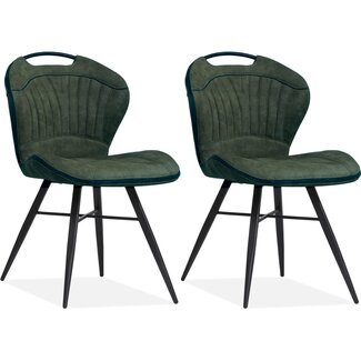 MX Sofa Eetkamerstoel Splash - Moss (set van 2 stoelen)