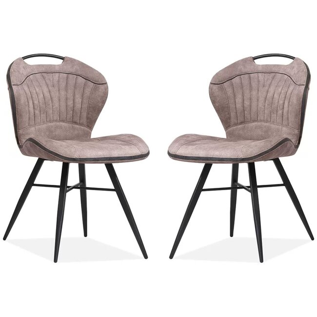 MX Sofa Dining room chair Splash Luxor - Color: Liver (set of 2 chairs)