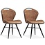 MX Sofa Dining room chair Splash luxor - color: Cognac (set of 2 chairs)