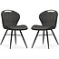 MX Sofa Chaise de salle à manger Splash luxor - Couleur : Anthracite (lot de 2 chaises)