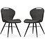 MX Sofa Dining chair Splash luxor - color: Anthracite (set of 2 chairs)