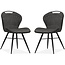 MX Sofa Dining room chair Splash luxor - color: Anthracite (set of 2 chairs)