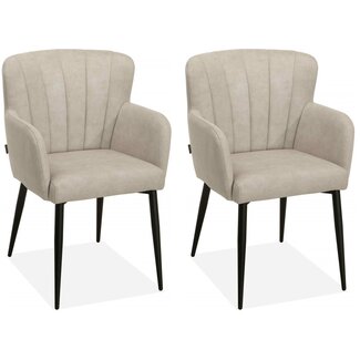 MX Sofa Dining room chair Pedri - Sand (set of 2 pieces)