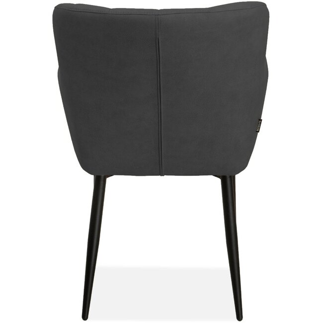 MX Sofa Krzesło do jadalni Pedri - Antracyt (zestaw 2 szt.)