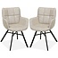 MX Sofa Chaise de salle à manger Marcon - Sable (lot de 2)