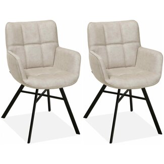 MX Sofa Dining room chair Marcon - Sand (set of 2 pieces)