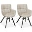 MX Sofa Chaise de salle à manger Marcon - Sable (lot de 2)