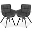 MX Sofa Marcon dining chair - Anthracite (set of 2)