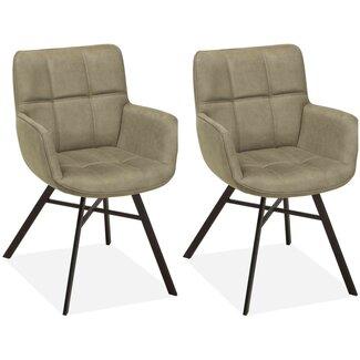 MX Sofa Chaise de salle à manger Marcon Thyme (ensemble de 2)