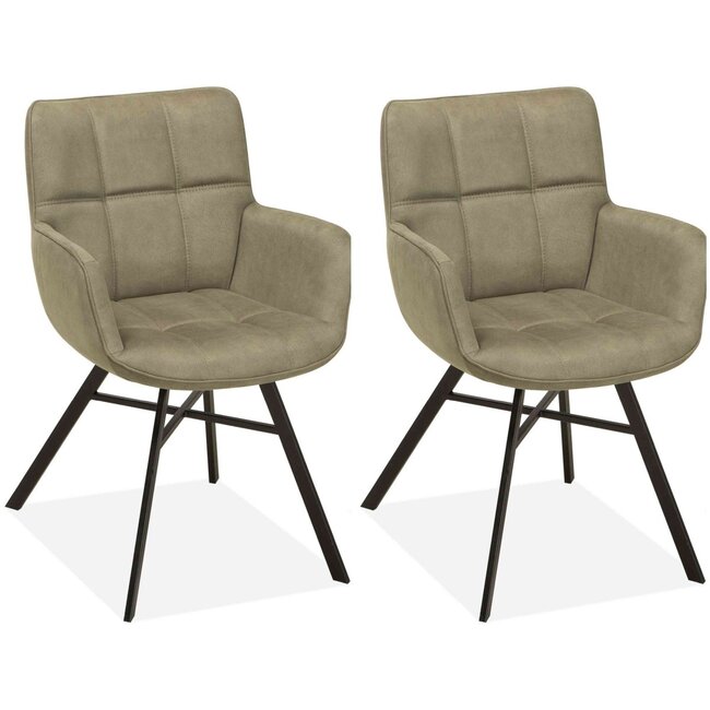 MX Sofa Dining room chair Marcon - Thyme (set of 2 pieces)