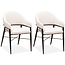 MX Sofa Dining room chair Roma - Pearl (set of 2 pieces)