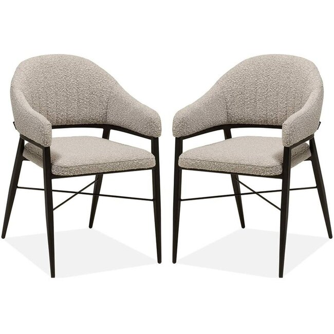 MX Sofa Chaise de salle à manger Roma - Toffee (lot de 2 pièces)